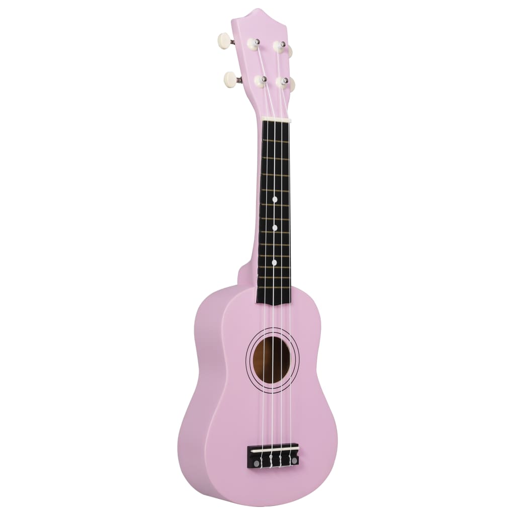 Set Ukulele Soprano con Borsa per Bambini Rosa 21"      cod mxl 78318