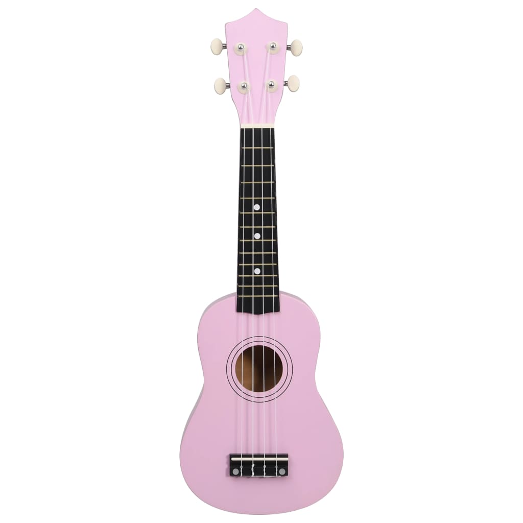 Set Ukulele Soprano con Borsa per Bambini Rosa 21" 70148