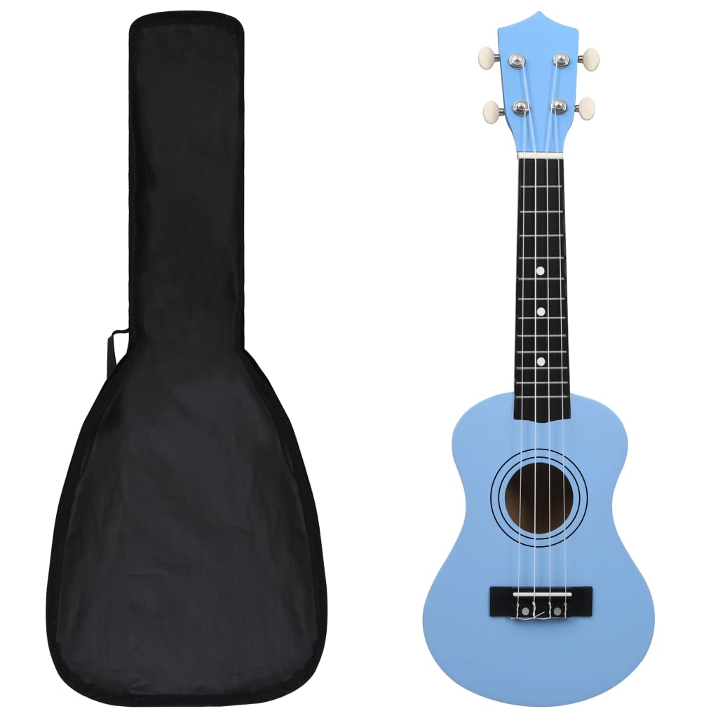 Set Ukulele Soprano con Borsa per Bambini Blu 21" 70149