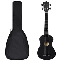 Set Ukulele Soprano con Borsa per Bambini Nera 23" 70152