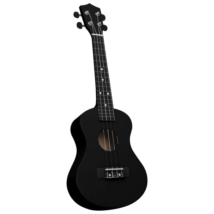 Set Ukulele Soprano con Borsa per Bambini Nera 23" 70152