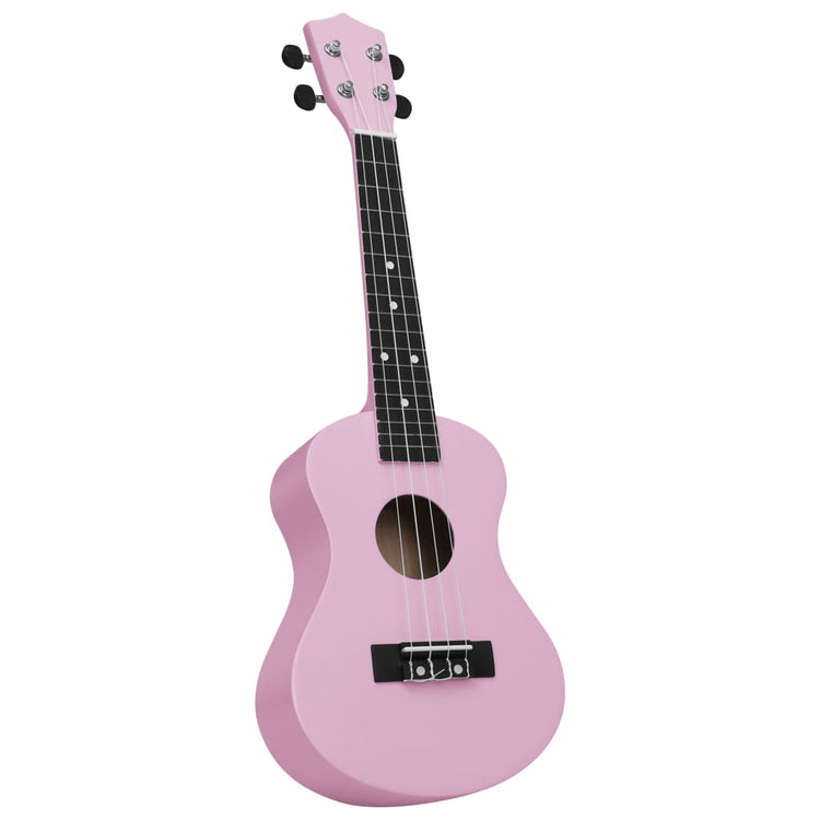 Set Ukulele Soprano con Borsa per Bambini Rosa 23" cod mxl 77793