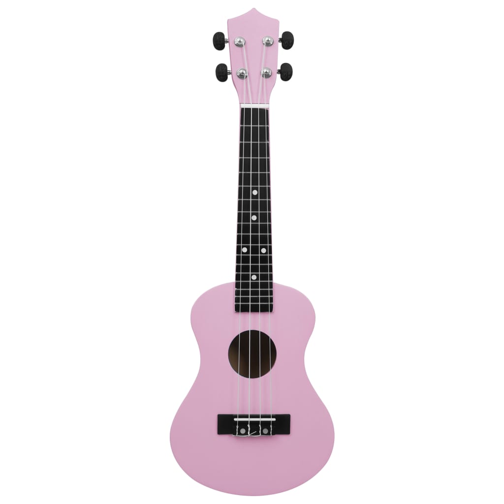 Set Ukulele Soprano con Borsa per Bambini Rosa 23" cod mxl 77793