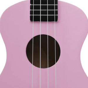 Set Ukulele Soprano con Borsa per Bambini Rosa 23" cod mxl 77793