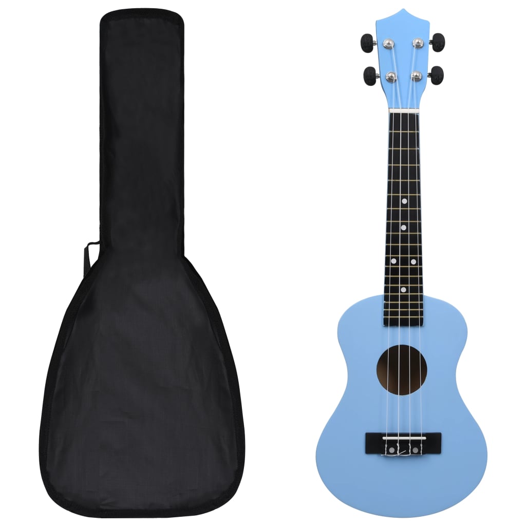 Set Ukulele Soprano con Borsa per Bambini Blu Baby 23" cod mxl 69465