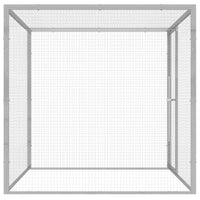 Gabbia per Gatti 1,5x1,5x1,5 m in Acciaio Zincato 146356