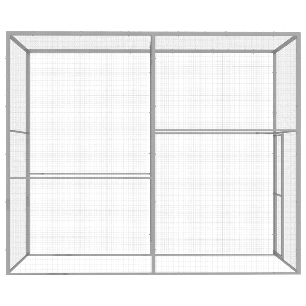 Gabbia per Gatti 3x1,5x2,5 m in Acciaio Zincato 146360