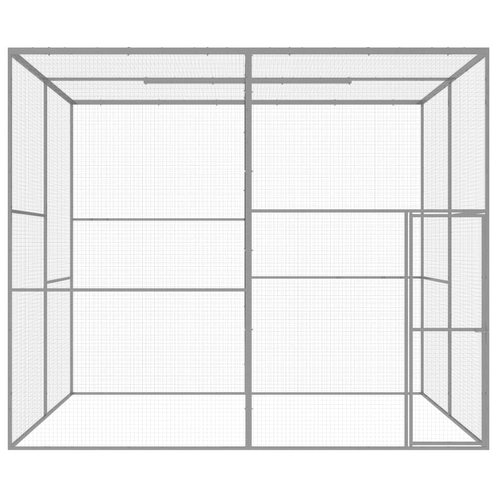 Gabbia per Gatti 3x3x2,5 m in Acciaio Zincato 146361