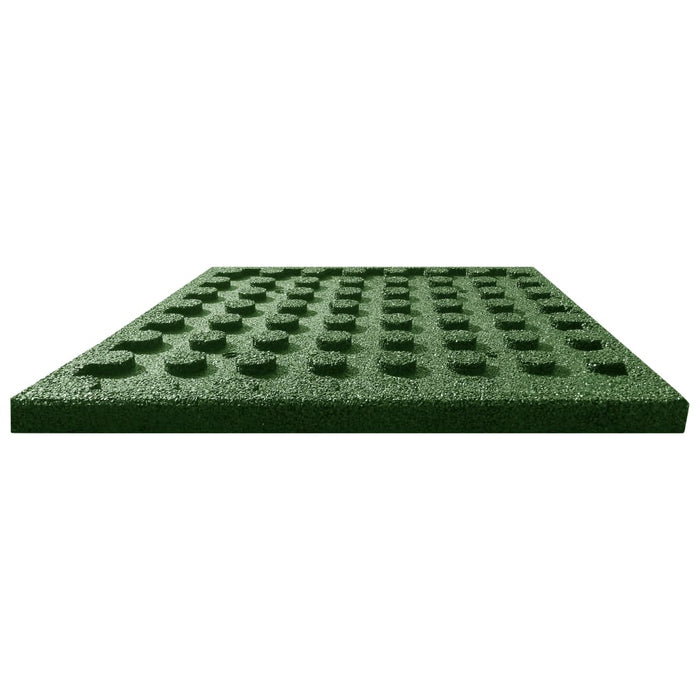 Piastrelle Anticaduta 12 pz in Gomma 50x50x3 cm Verde 3053180