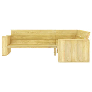 Set Divani da Giardino 3 pz in Legno di Pino Impregnato 3053192