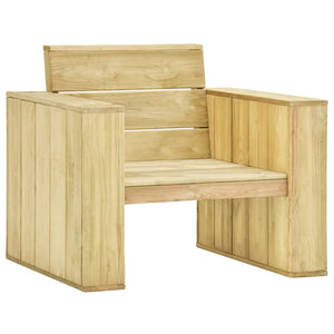 Set Divani da Giardino 3 pz in Legno di Pino Impregnato 3053192