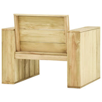 Set Divani da Giardino 3 pz in Legno di Pino Impregnato 3053192