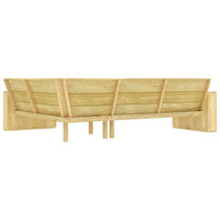 Set Divani da Giardino 4 pz in Legno di Pino Impregnato cod mxl 42147