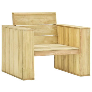 Set Divani da Giardino 3 pz in Legno di Pino Impregnato cod mxl 39387