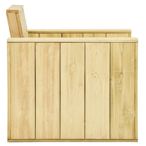 Set Divani da Giardino 3 pz in Legno di Pino Impregnato 3053196