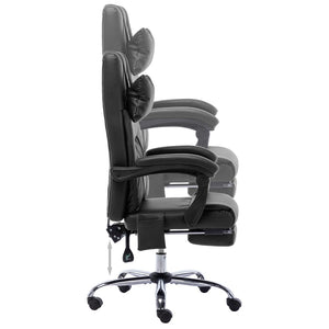 Sedia da Ufficio Massaggiante Nera in Similpelle  cod mxl 15584