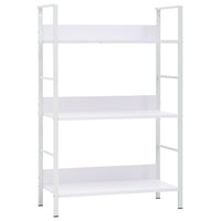 Libreria a 3 Ripiani Bianca 60x27,6x90,5 cm in Truciolato cod mxl 11805