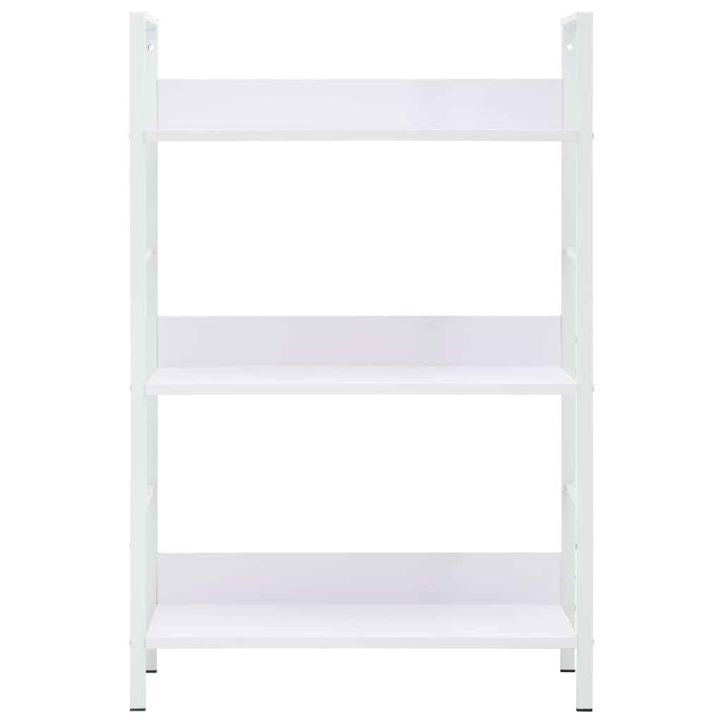 Libreria a 3 Ripiani Bianca 60x27,6x90,5 cm in Truciolato cod mxl 11805