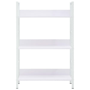 Libreria a 3 Ripiani Bianca 60x27,6x90,5 cm in Truciolato cod mxl 11805