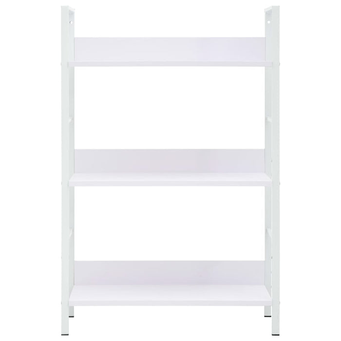 Libreria a 3 Ripiani Bianca 60x27,6x90,5 cm in Truciolato cod mxl 11805