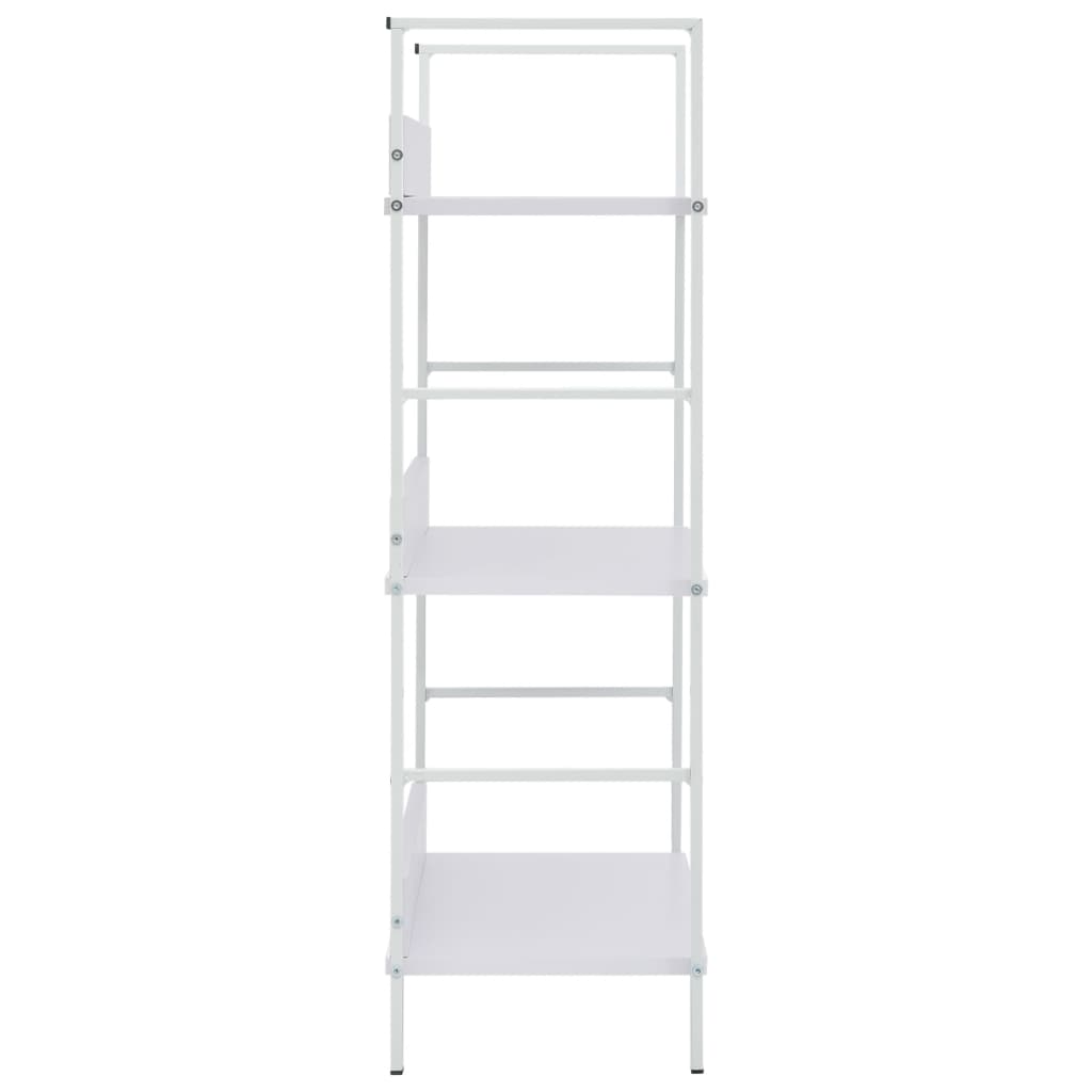 Libreria a 3 Ripiani Bianca 60x27,6x90,5 cm in Truciolato cod mxl 11805