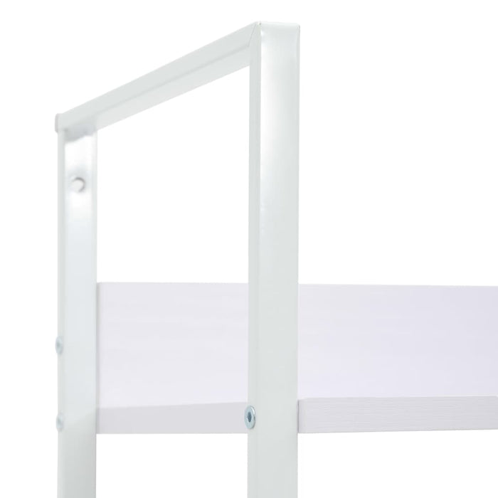 Libreria a 3 Ripiani Bianca 60x27,6x90,5 cm in Truciolato cod mxl 11805