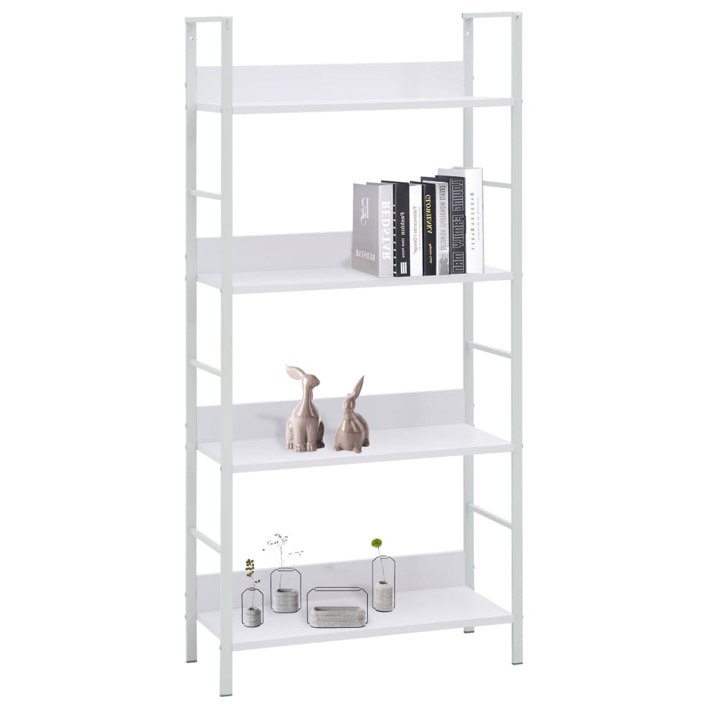 Libreria a 4 Ripiani Bianca 60x27,6x124,5 cm in Truciolato cod mxl 6936