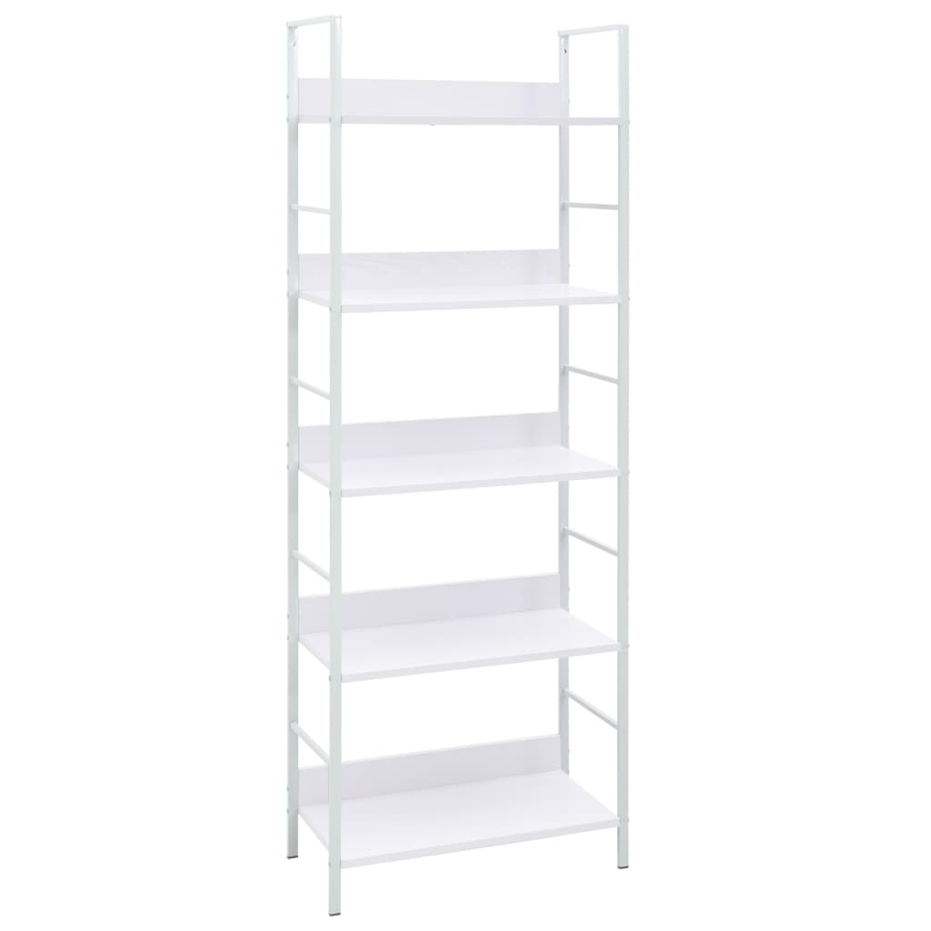 Libreria a 5 Ripiani Bianca 60x27,6x158,5 cm in Truciolato cod mxl 7539