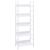 Libreria a 5 Ripiani Bianca 60x27,6x158,5 cm in Truciolato cod mxl 7539