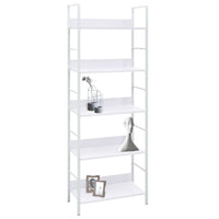 Libreria a 5 Ripiani Bianca 60x27,6x158,5 cm in Truciolato cod mxl 7539