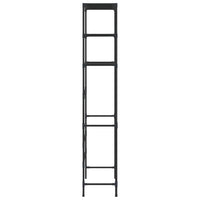 Scaffale per Lavatrice con 3 Ripiani Nero 69x28x169 cm 288330