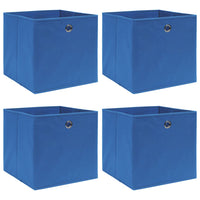 Scatole 4 pz Blu 32x32x32 cm in Tessutocod mxl 111648