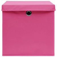 Scatole con Coperchi 4 pz Rosa 32x32x32 cm in Tessuto cod mxl 66889