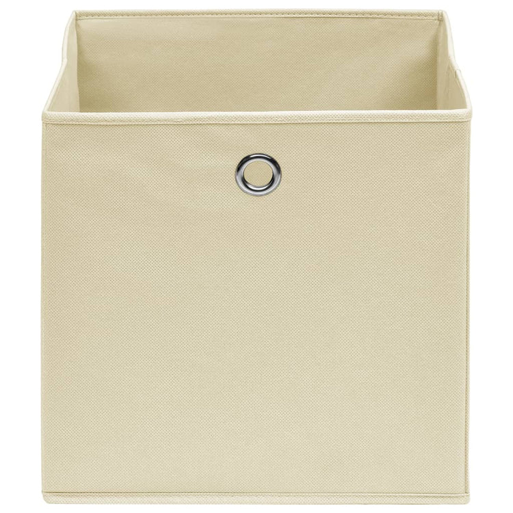 Scatole 10 pz Crema 32x32x32 cm in Tessuto cod mxl 52336