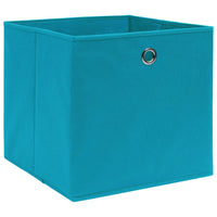 Scatole 10 pz Blu Baby 32x32x32 cm in Tessuto cod mxl 48204