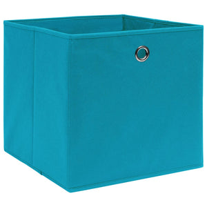 Scatole 10 pz Blu Baby 32x32x32 cm in Tessuto cod mxl 48204