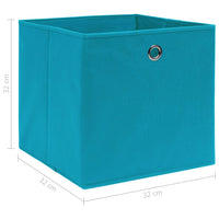 Scatole 10 pz Blu Baby 32x32x32 cm in Tessuto cod mxl 48204