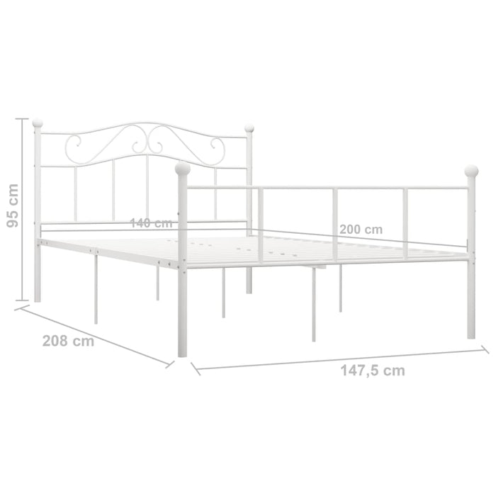 Giroletto Bianco in Metallo 140x200 cm cod mxl 65308