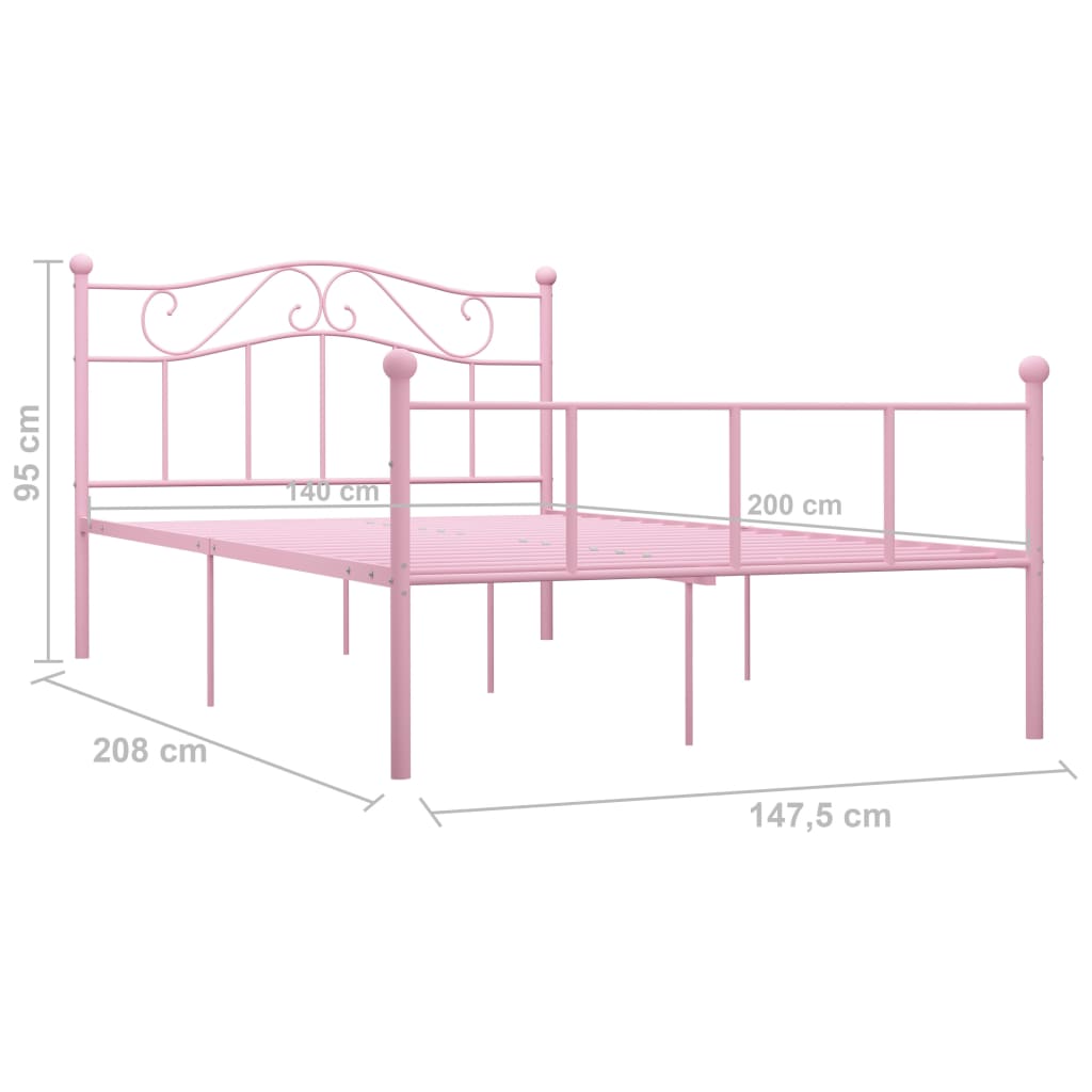 Giroletto Rosa in Metallo 140x200 cm cod mxl 61437