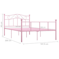 Giroletto Rosa in Metallo 160x200 cm 284541