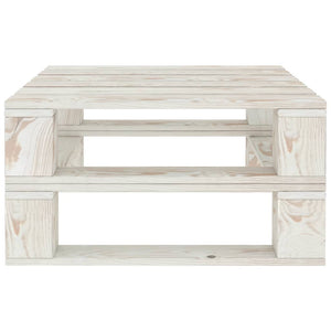 Set Divani da Giardino 5 pz su Pallet in Legno Bianco cod mxl 41892