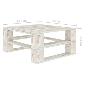 Set Salotto da Giardino su Pallet 6pz con Cuscini Neri in Legno 3052369