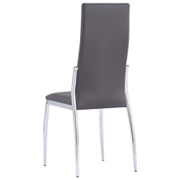 Set Sala da Pranzo 5 pz in Similpelle Grigio 3052999