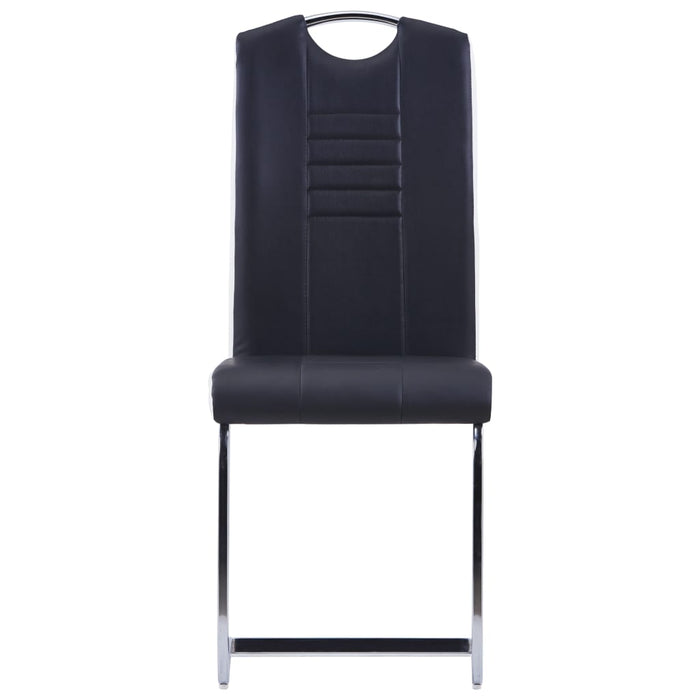 Set Sala da Pranzo 7 pz in Similpelle Nero 3053025