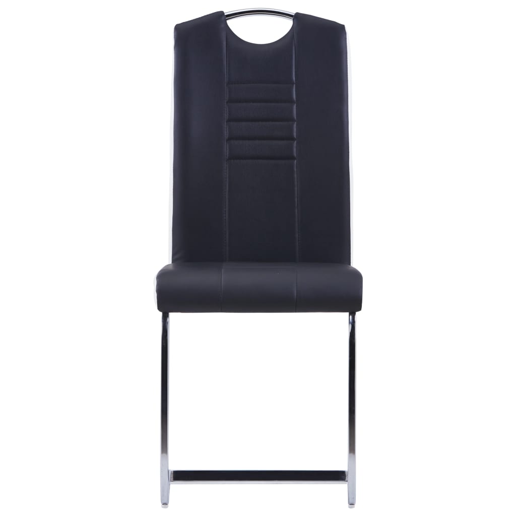 Set Sala da Pranzo 5 pz in Similpelle Nero cod mxl 23943