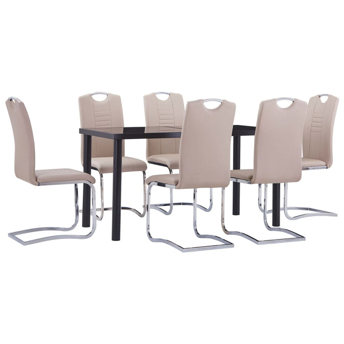 Set da Pranzo 7 pz in Similpelle Cappuccino 3053033