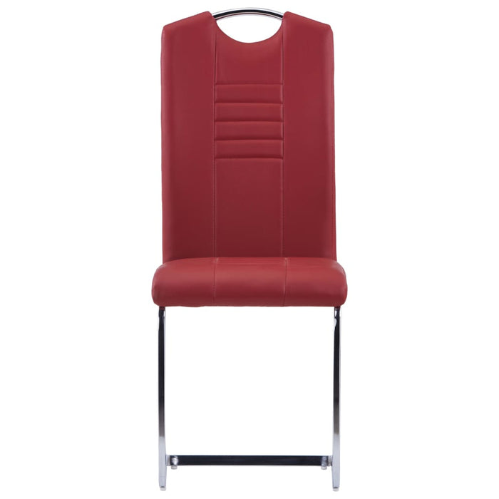 Set Sala da Pranzo 5 pz in Similpelle Rosso 3053036