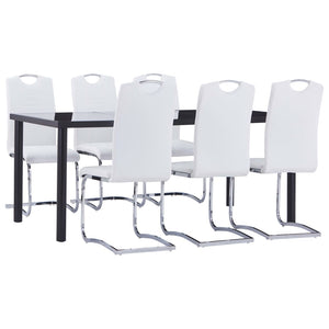 Set Sala da Pranzo 7 pz in Similpelle Biancocod mxl 96306