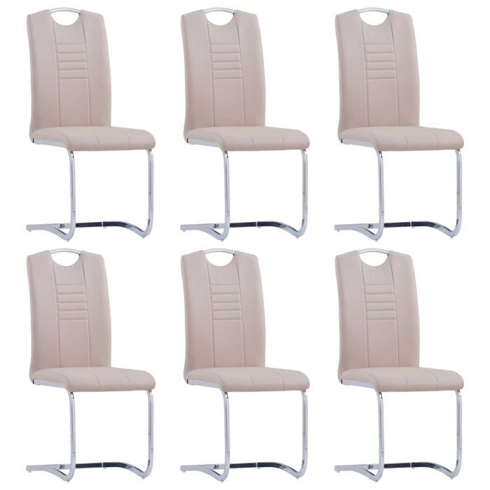 Set da Pranzo 7 pz in Similpelle Cappuccino 3053119