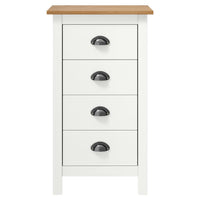 Credenza Hill Range Bianco 46x35x80 cm Legno Massello di Pino cod mxl 10189